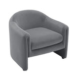 Modern-Style Upholstered Barrel Accent Chair