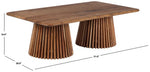 Crimson Solid Wood Single Coffee Table