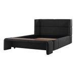 Keith Upholstered King Bed - Black