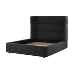 Keith Upholstered Queen Bed - Black
