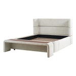 Keith Upholstered Queen Bed - Ivory