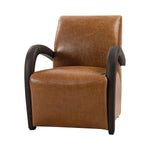 Athena Genuine Leather Armchair - Cognac