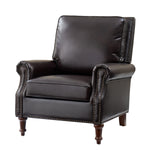 Raymond Genuine Leather Recliner - Espresso
