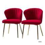 Milia Dining Chair Set of 2 - Red