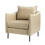 Georges Vegan Leather Armchair - Beige