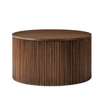 Lan Round Coffee Table - Walnut