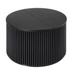 Lance Round Coffee Table - Black / 23.75