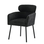 Adrian Boucle Dining Chair - Black