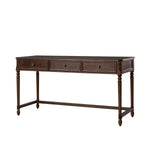 Beryl 60''W Desk With 3 Drawers - Auburn