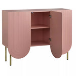 Zola 3 Door Mid Century Modern Scalloped Sideboard