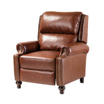 Franco Genuine Leather Recliner - Brown
