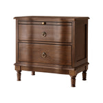 Becky 2-Drawer Nightstand - Walnut