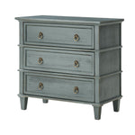 Lev 3-Drawer Nightstand - Blue