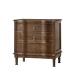 Becky 3-Drawer Nightstand - Walnut