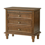 Dominic 3 - Drawer Nightstand - Walnut