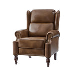 Arnold Genuine Leather Manual Recliner - TOE