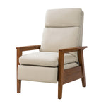 Gladys Genuine Leather Recliner - Beige