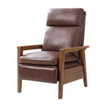 Gladys Genuine Leather Recliner - Brown
