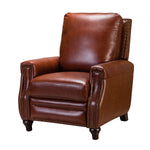 Amil Genuine Leather Recliner - Brown
