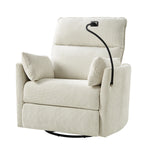 Archibald Power Rocking Swivel Nursery Recliner - Ivory