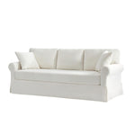Enrico Slipcovered Sofa - Ivory / 82