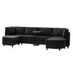 Johannes Sectional Sofa - Black