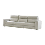 Kenny Electronic Modular Leather Sofa - Beige / 126