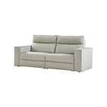 Kenny Electronic Modular Leather Sofa - Beige / 90