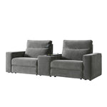 Kenny Electronic Modular Sofa - Grey / 107.5