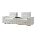 Kenny Electronic Modular Sofa - White / 107.5