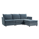 Rebeca Sectional Sofa - Blue / Z6SFXW0424-BLU-02