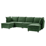 Rebeca Sectional Sofa - Green / Z6SFXW0424-GRN-03