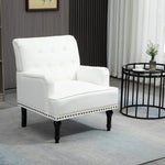 Charlotte Wide Modern Vegan Leather Armchair