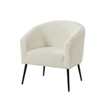 George Modern Boucle Armchair - Ivory