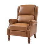 Rosalie Vegan Leather Manual Recliner - Camel