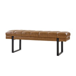 Laurg Upholstered Bench - Camel
