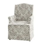 Kanrad Slipcover Dining Chair with Casters - Beige