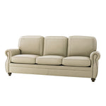 Gerardo Genuine Leather Sofa - Tan