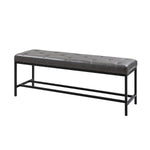 Jakob Upholstered Bench - Grey
