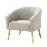 Nell Boucle Armchair - Grey