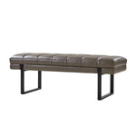 Laurg Upholstered Bench - Grey