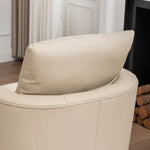 Francis Genuine Leather Swivel Armchair
