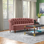 Amand Velvet Rolled Arm Chesterfield