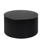 Lance Round Coffee Table - Black / 31.5