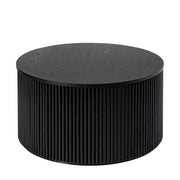 Lance Round Coffee Table - Black / 31.5
