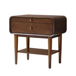 Rudol 2-Drawer End Table - Walnut