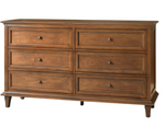 Graciana 6-Drawer Dresser - Walnut / 66