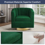 Jaxon Velvet Swivel Barrel Chair