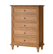 Fabien 5-Drawer Dresser - Teak