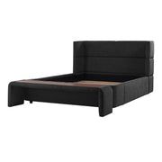 Keith Upholstered King Bed - Black